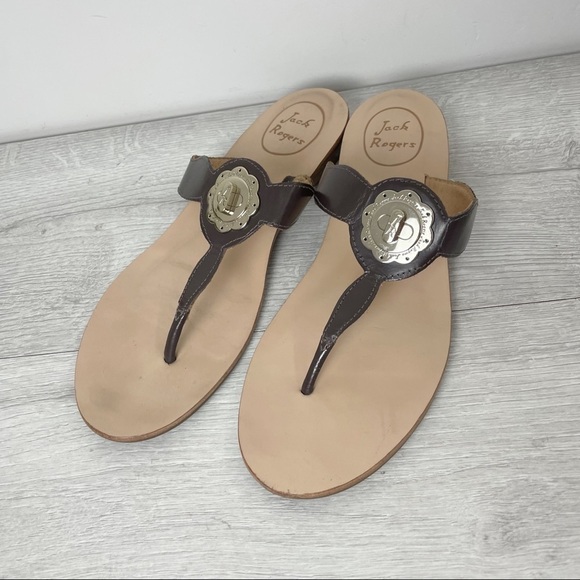 Jack Rogers Larissa Wedge Sandals Size 8M - Picture 1 of 6